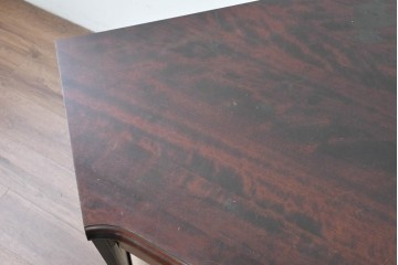 中古　北海道民芸家具　重厚感のある佇まいのコーナーデスク　(R-087062)