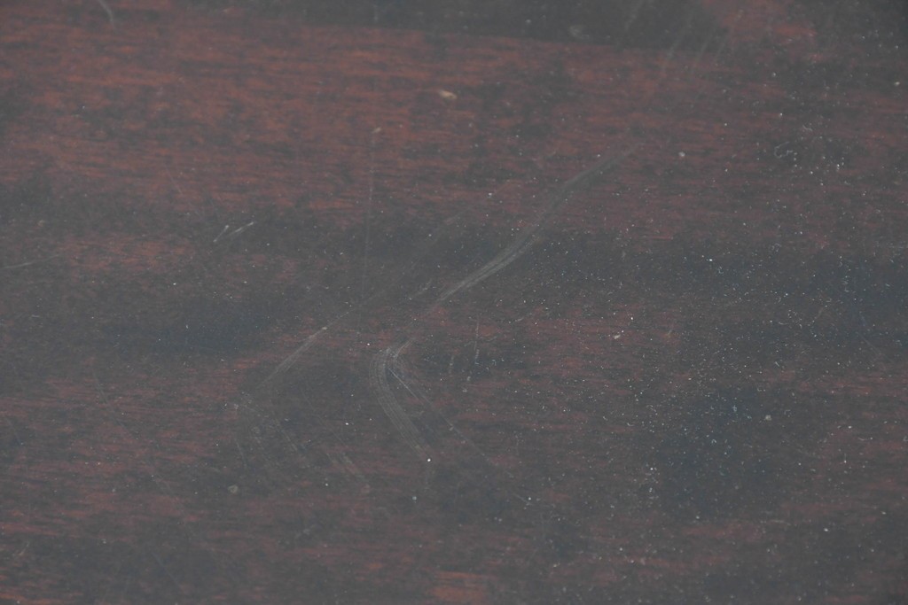 中古　北海道民芸家具　重厚感のある佇まいのコーナーデスク　(R-087062)