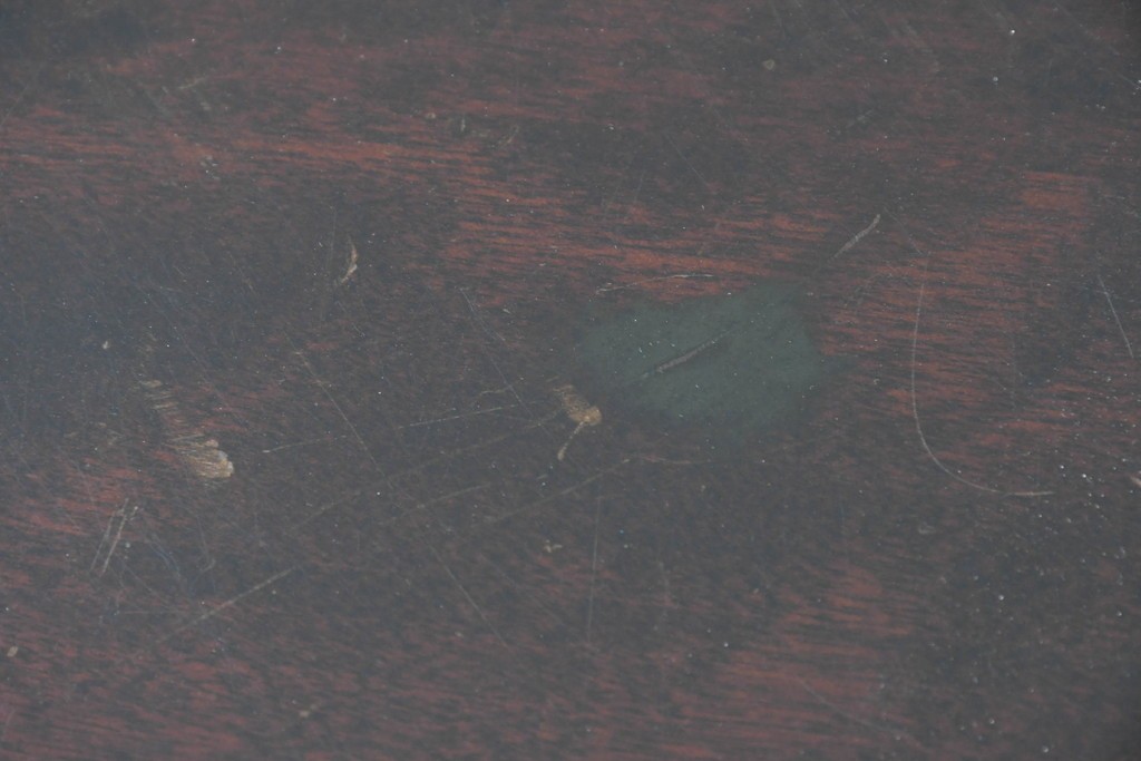 中古　北海道民芸家具　重厚感のある佇まいのコーナーデスク　(R-087062)