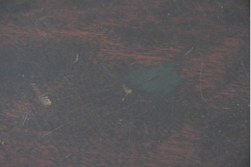 中古　北海道民芸家具　重厚感のある佇まいのコーナーデスク　(R-087062)