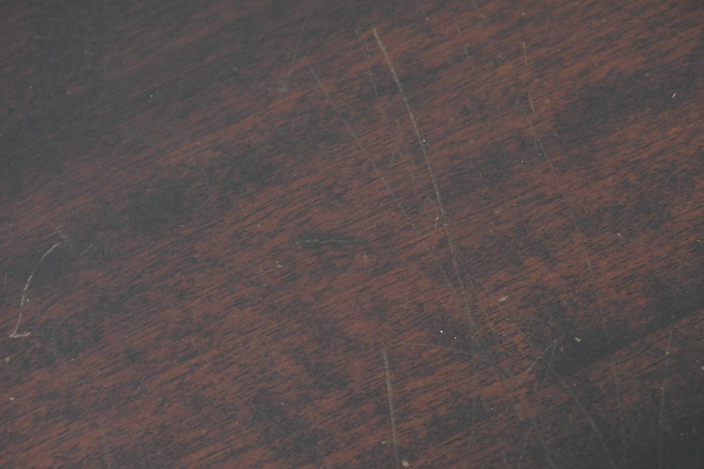 中古　北海道民芸家具　重厚感のある佇まいのコーナーデスク　(R-087062)