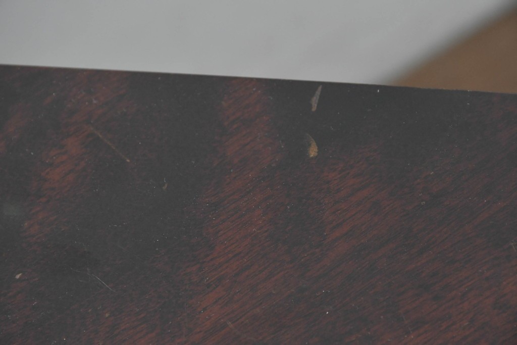 中古　北海道民芸家具　重厚感のある佇まいのコーナーデスク　(R-087062)