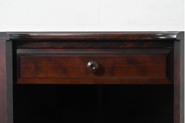 中古　北海道民芸家具　重厚感のある佇まいのコーナーデスク　(R-087062)