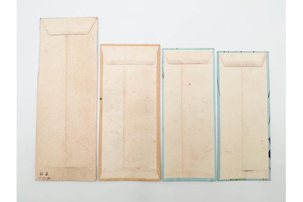 京都さくら井屋他　レトロデザインの木版画絵封筒47点セット　(R-087063)