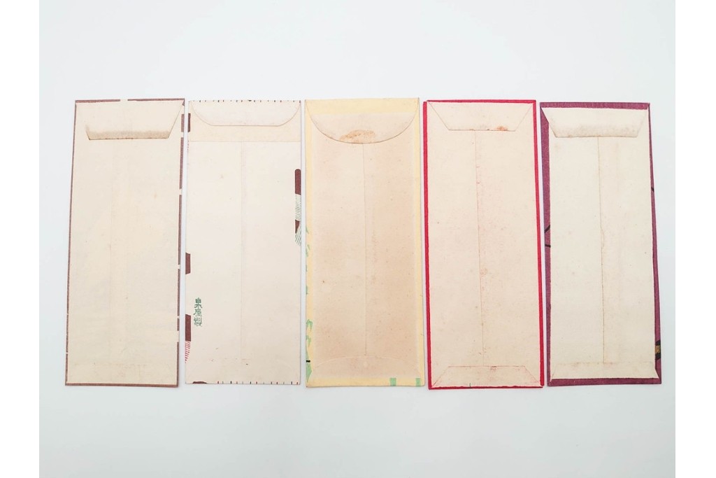 京都さくら井屋他　レトロデザインの木版画絵封筒47点セット　(R-087063)