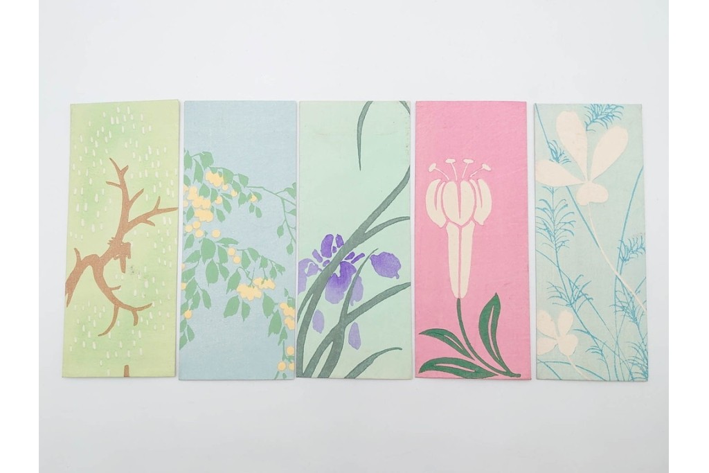 京都さくら井屋他　レトロデザインの木版画絵封筒47点セット　(R-087063)