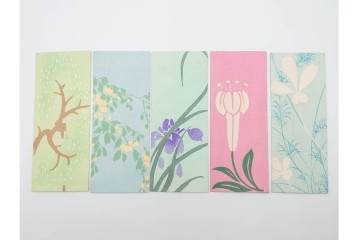 京都さくら井屋他　レトロデザインの木版画絵封筒47点セット　(R-087063)