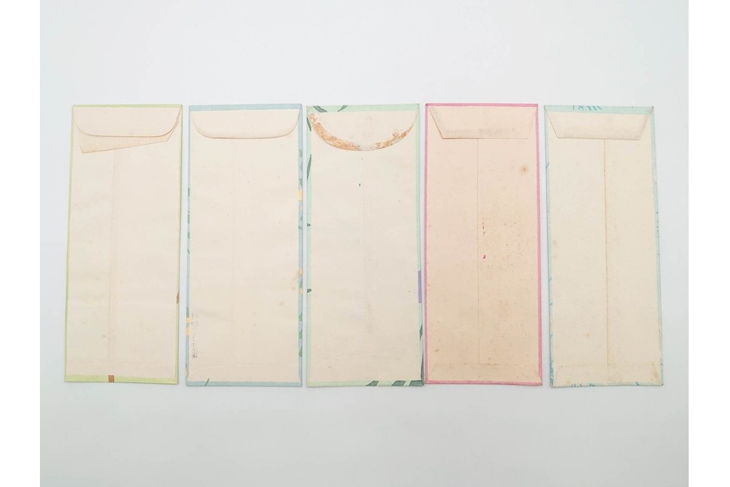 京都さくら井屋他　レトロデザインの木版画絵封筒47点セット　(R-087063)