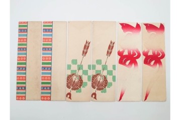 京都さくら井屋他　レトロデザインの木版画絵封筒47点セット　(R-087063)