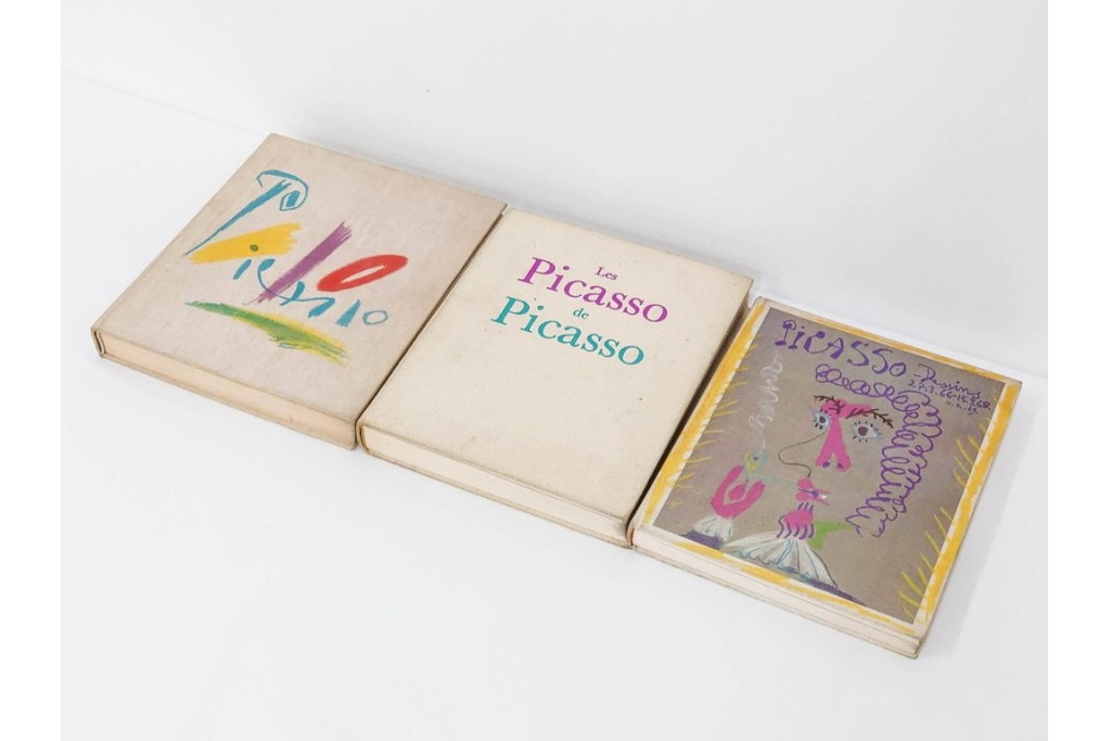 パブロ・ピカソ　「PICASSO : WOMEN(リトグラフ付き)」・「Les Picasso de Picasso」・「PICASSO HIS RECENT DRAWINGS 1966-1968」　図録3冊セット　(R-087067)