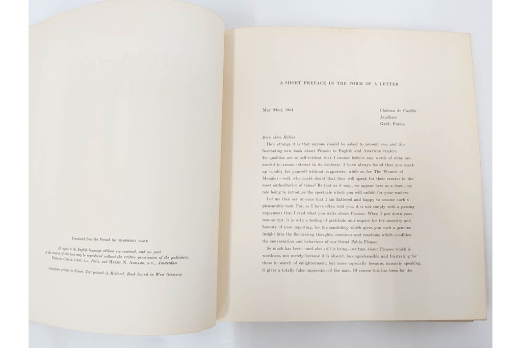 パブロ・ピカソ　「PICASSO : WOMEN(リトグラフ付き)」・「Les Picasso de Picasso」・「PICASSO HIS RECENT DRAWINGS 1966-1968」　図録3冊セット　(R-087067)