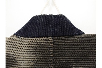 江戸～明治期　武者図が躍動する刺し子の火消し半纏　(R-087070)