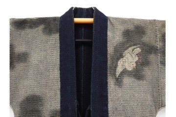 江戸～明治期　武者図が躍動する刺し子の火消し半纏　(R-087070)