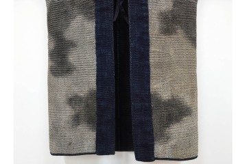 江戸～明治期　武者図が躍動する刺し子の火消し半纏　(R-087070)