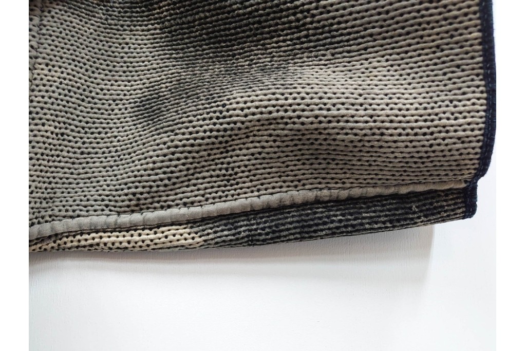 江戸～明治期　武者図が躍動する刺し子の火消し半纏　(R-087070)