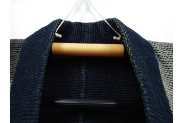 江戸～明治期　武者図が躍動する刺し子の火消し半纏　(R-087070)