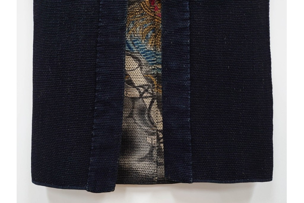 江戸～明治期　武者図が躍動する刺し子の火消し半纏　(R-087070)