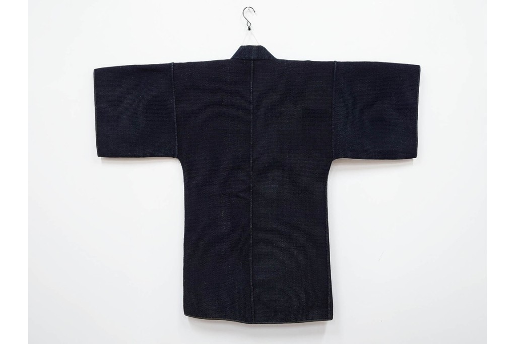 江戸～明治期　武者図が躍動する刺し子の火消し半纏　(R-087070)