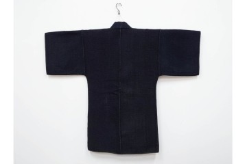 江戸～明治期　武者図が躍動する刺し子の火消し半纏　(R-087070)