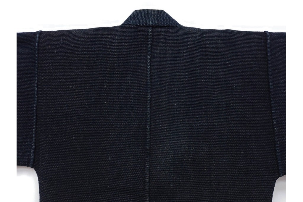 江戸～明治期　武者図が躍動する刺し子の火消し半纏　(R-087070)