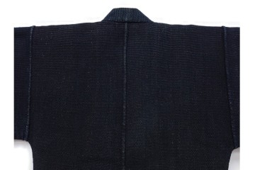 江戸～明治期　武者図が躍動する刺し子の火消し半纏　(R-087070)