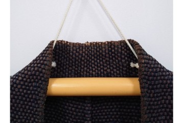 明治期　源氏車文様が印象的な刺し子の火消し半纏　(R-087071)