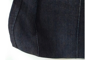 明治期　源氏車文様が印象的な刺し子の火消し半纏　(R-087071)