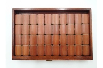 塔林月色　背竹牌(骨牌)　麻雀牌・点棒・サイコロのセット　収納箱付き　(R-087076)