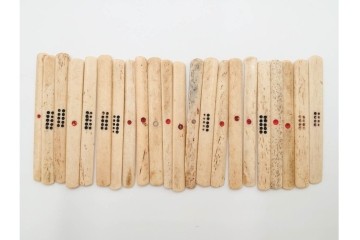 塔林月色　背竹牌(骨牌)　麻雀牌・点棒・サイコロのセット　収納箱付き　(R-087076)