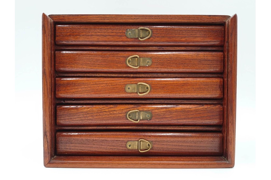 塔林月色　背竹牌(骨牌)　麻雀牌・点棒・サイコロのセット　収納箱付き　(R-087076)