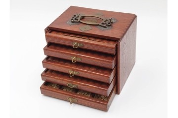 塔林月色　背竹牌(骨牌)　麻雀牌・点棒・サイコロのセット　収納箱付き　(R-087076)