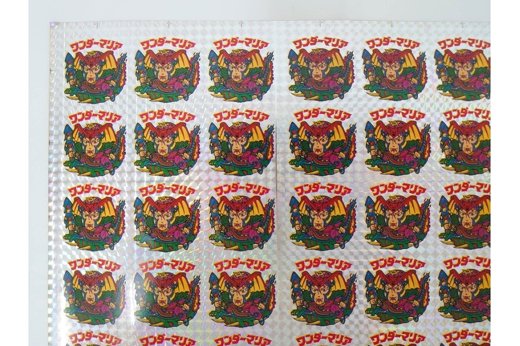 当時物　ビックリマン　悪魔VS天使シール　ワンダーマリア　パチ物のアンカットシート 　(R-087077)