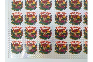 当時物　ビックリマン　悪魔VS天使シール　ワンダーマリア　パチ物のアンカットシート 　(R-087077)