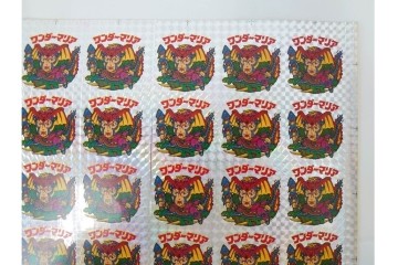 当時物　ビックリマン　悪魔VS天使シール　ワンダーマリア　パチ物のアンカットシート 　(R-087077)