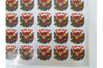 当時物　ビックリマン　悪魔VS天使シール　ワンダーマリア　パチ物のアンカットシート 　(R-087077)