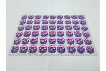 当時物　インクずれエラー　ビックリマン　悪魔VS天使シール　ワンダーマリア　パチ物のアンカットシート　(R-087078)