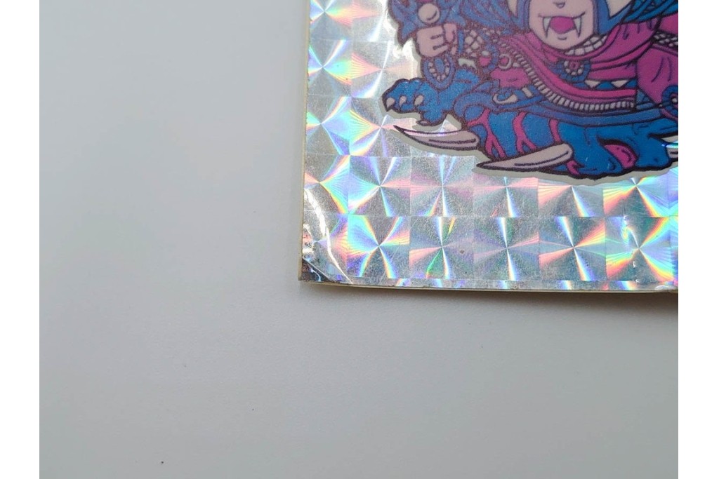 当時物　インクずれエラー　ビックリマン　悪魔VS天使シール　ワンダーマリア　パチ物のアンカットシート　(R-087078)