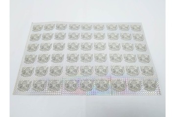 当時物　印刷途中　ビックリマン　悪魔VS天使シール　ワンダーマリア　パチ物のアンカットシート　(R-087079)