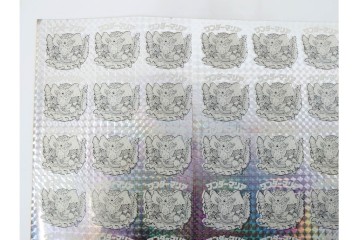 当時物　印刷途中　ビックリマン　悪魔VS天使シール　ワンダーマリア　パチ物のアンカットシート　(R-087079)