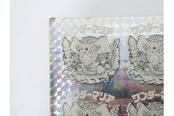 当時物　印刷途中　ビックリマン　悪魔VS天使シール　ワンダーマリア　パチ物のアンカットシート　(R-087079)