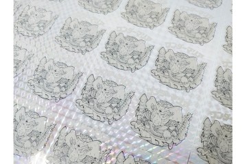 当時物　印刷途中　ビックリマン　悪魔VS天使シール　ワンダーマリア　パチ物のアンカットシート　(R-087079)