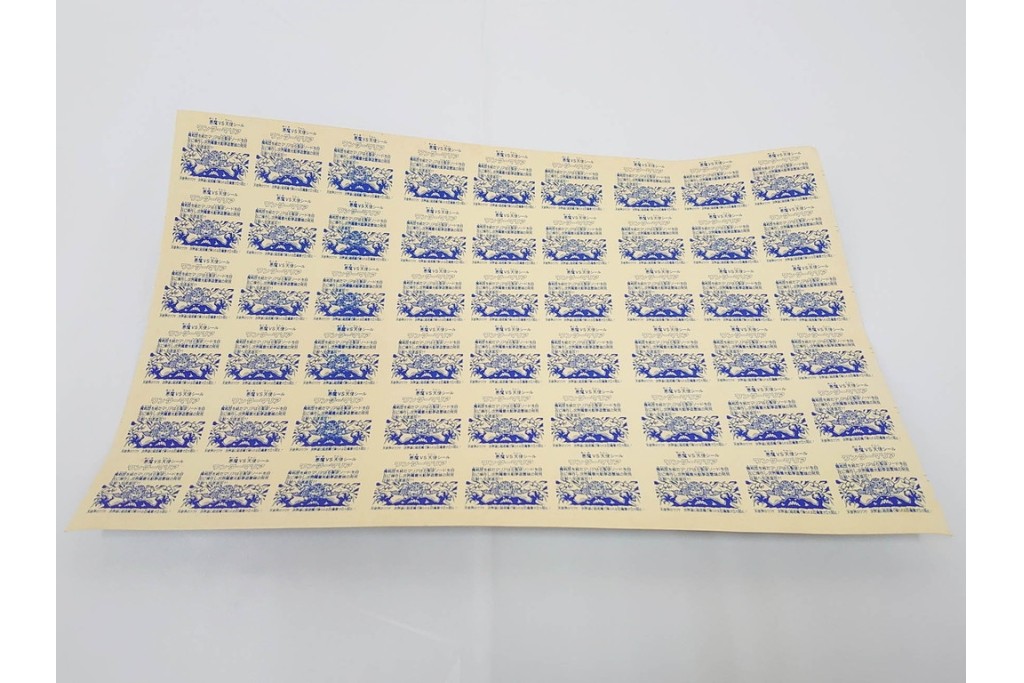 当時物　印刷途中　ビックリマン　悪魔VS天使シール　ワンダーマリア　パチ物のアンカットシート　(R-087079)