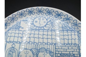 スウェーデンヴィンテージ　GUSTAVSBERG(グスタフスベリ)　BORO(ボロ)・PYNTA(ピンタ)　絵柄の違いを楽しめるプレート5枚セット　(R-087080)