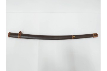 当時物　旧日本陸軍　鮫皮　「一」の刻印あり　九八式軍刀拵(鞘・柄・鍔・切羽・鎺)　鞘袋付き　(R-087084)