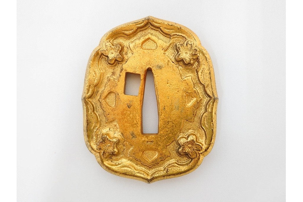 当時物　旧日本陸軍　鮫皮　「一」の刻印あり　九八式軍刀拵(鞘・柄・鍔・切羽・鎺)　鞘袋付き　(R-087084)