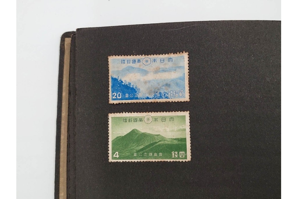 戦前～戦後　日本・満州・台湾など　消印あり　未使用・使用済の切手セット　アルバム付き　(R-087087)