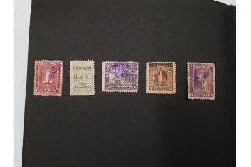 戦前～戦後　日本・満州・台湾など　消印あり　未使用・使用済の切手セット　アルバム付き　(R-087087)