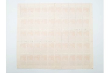 1950年　中華人民共和国開国記念　10000圓(50枚×2シート)・5000圓(50枚×2シート)　東北貼用　毛沢東図案の未使用切手シート4枚セット　(R-087088)