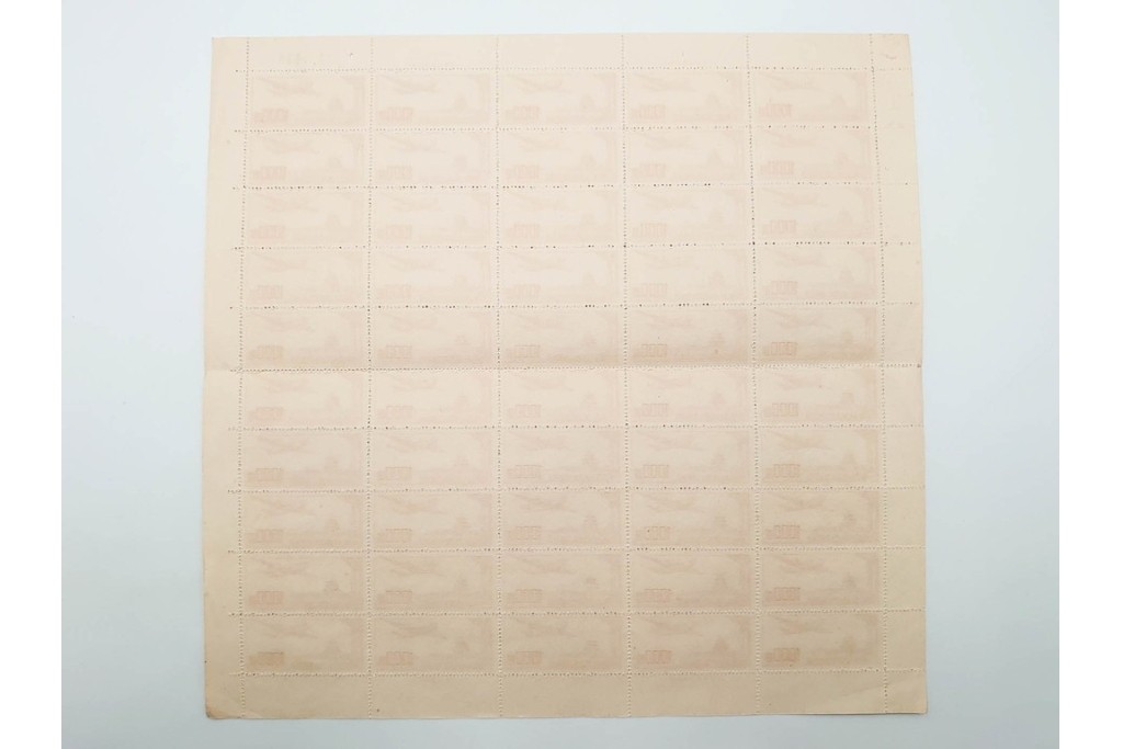 1951年　未使用　中華人民郵政航空郵票(1000圓・3000圓/各50枚×2シート)　天壇図航空切手のシート4枚セット　(R-087089)