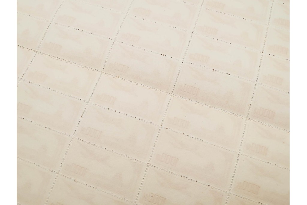 1951年　未使用　中華人民郵政航空郵票(1000圓・3000圓/各50枚×2シート)　天壇図航空切手のシート4枚セット　(R-087089)